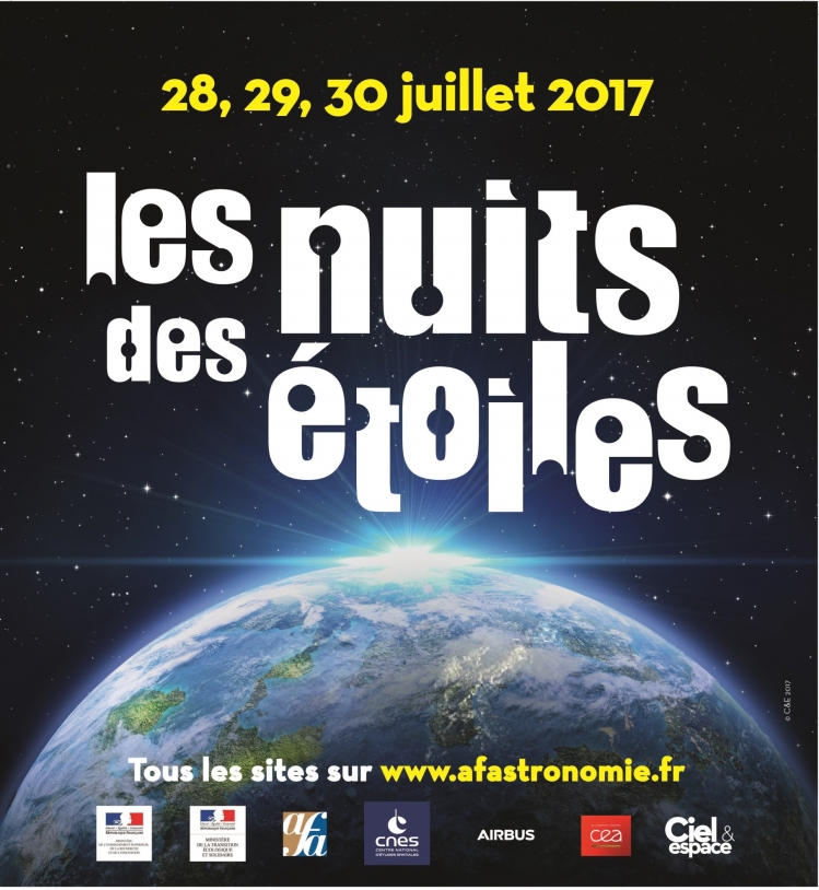[#NDE2017] Les Nuits des Etoiles du 28 au 30/07